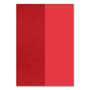 Tarjeta de mesa dividida roja moderna – Personaliz