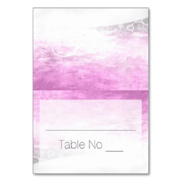 Tarjeta De Mesa DIY Fold Tented Place Cards Watercolor Púrpura