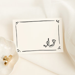 Tarjeta De Mesa DIY Whimsical Hand Draplace Card