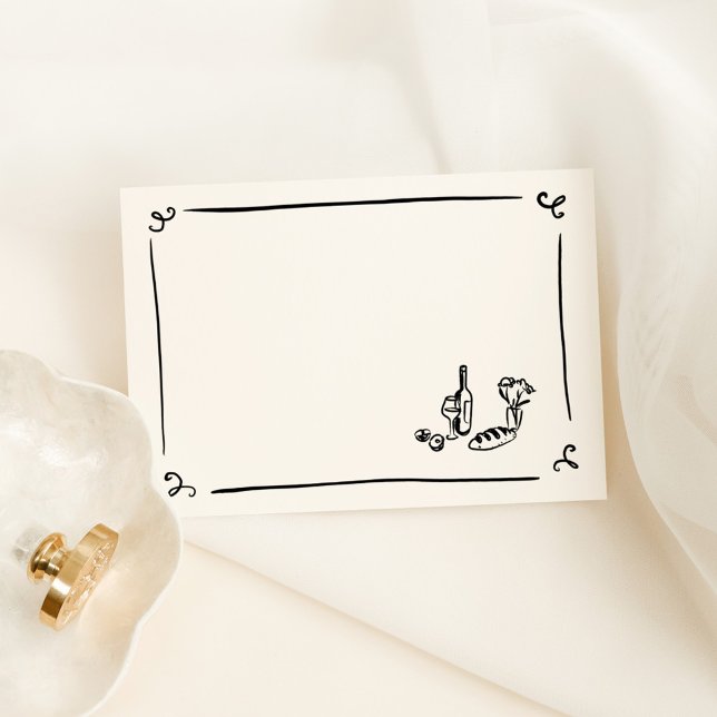 Tarjeta De Mesa DIY Whimsical Hand Draplace Card (Subido por el creador)