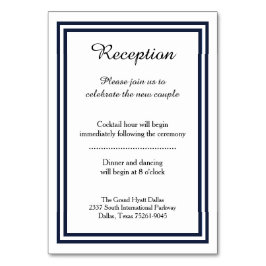 Tarjeta De Mesa Doble guarnición de marina -Tarjeta de inserción d