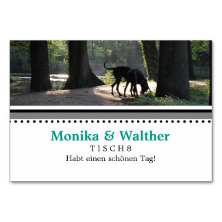 Tarjeta De Mesa Doggenfoto Tischkarten