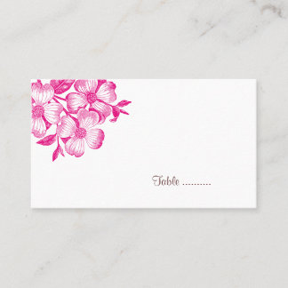Tarjeta De Mesa Dogwood Flower Place Card
