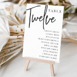 Tarjeta De Mesa DOLOR DE LA Tabla con guiones manuales   Nombres d<br><div class="desc">Las tarjetas de número de tabla simples y de moda en blanco y negro clásicos hacen una declaración elegante en su boda o evento. Las funciones de diseño "table [number]" se encuentran en una mezcla impresionante de letras clásicas de sif y manuscritas, con nombres de invitados individuales debajo. El diseño...</div>