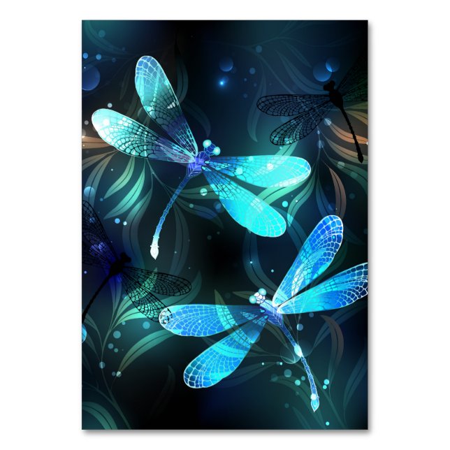 Tarjeta De Mesa Dragonflies (Anverso)