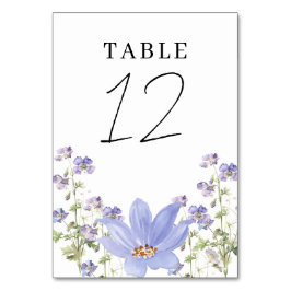 Tarjeta De Mesa Dreamy Lilac Boda Tabla Número de lugar