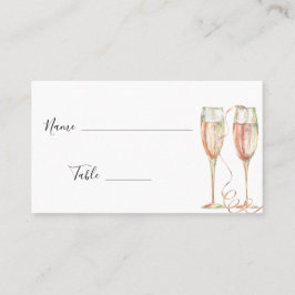 Tarjeta De Mesa Ducha nupcial Brunch & Bubbly Champagne