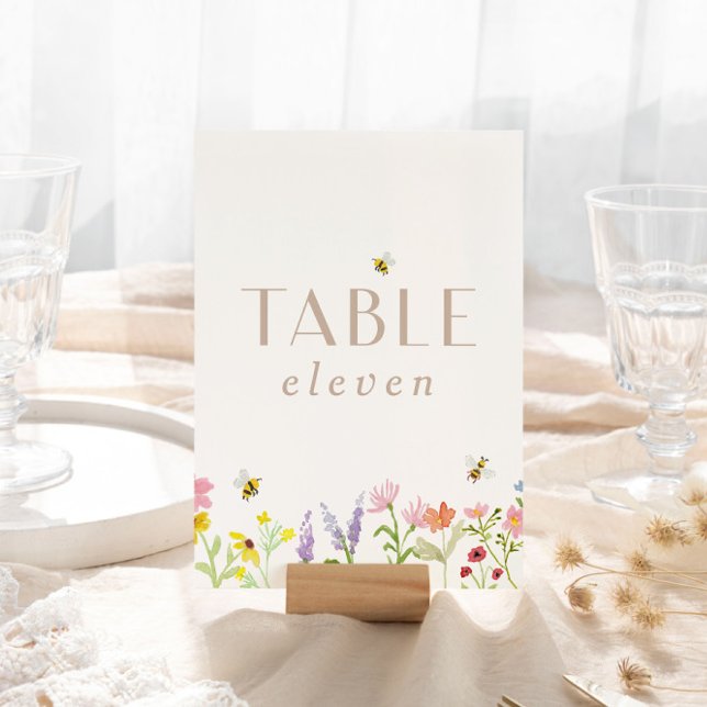 Tarjeta De Mesa Dulce Como Puede Ser Moderno Mínimo (Important Note: Each table number must be customized and ordered individually!)