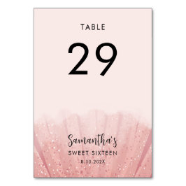 Tarjeta De Mesa Dulce fiesta de 16 cumpleaños elegante 29