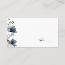Tarjeta De Mesa Dusty Blue Botanical Wedding