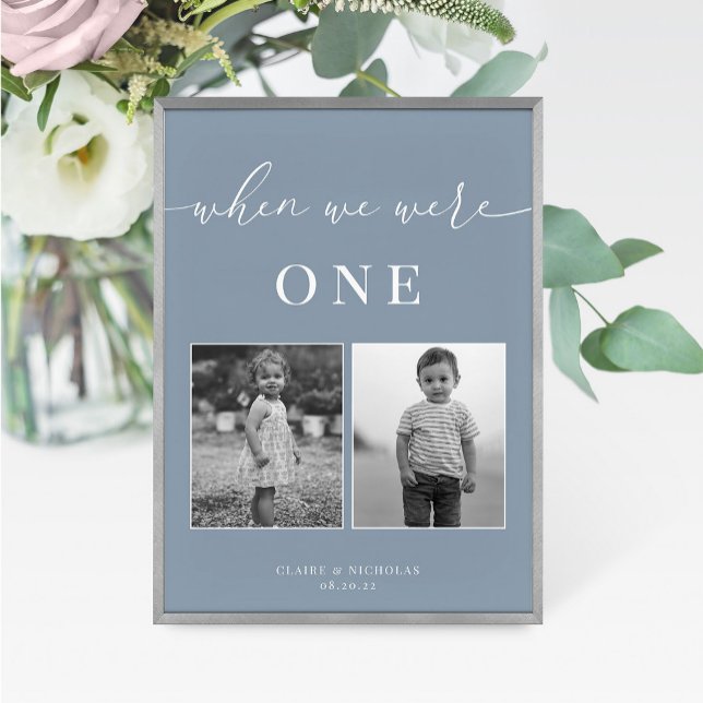 Tarjeta De Mesa Dusty Blue Modern Elegant Wedant Age Table Número  (Subido por el creador)