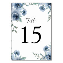 Dusty Blue Slate Greenerenery Floral Geométrica