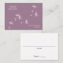 Dusty Rosa Mauve Dandelion Seed Boda