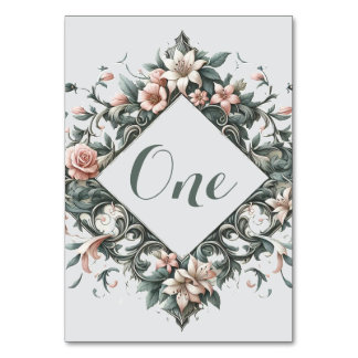 Tarjeta De Mesa Earthy Floral Vine