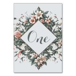 Tarjeta De Mesa Earthy Floral Vine