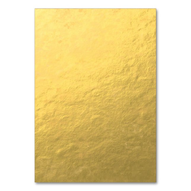Tarjeta De Mesa Efecto Relieve metalizado dorado falso impreso (Anverso)