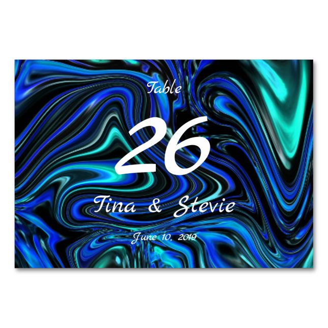 Tarjeta De Mesa El amor es azul (Anverso)