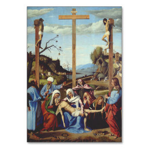 Tarjeta De Mesa El Depósito de Jesucristo Arte de Icono Sagrado