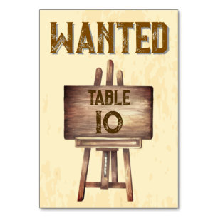 Tarjeta De Mesa El encanto rústico del Boda occidental 🤠 el país