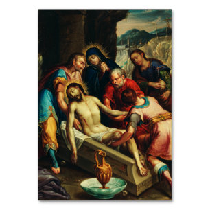 Tarjeta De Mesa El entierro de Cristo Juan Rodríguez Juarez