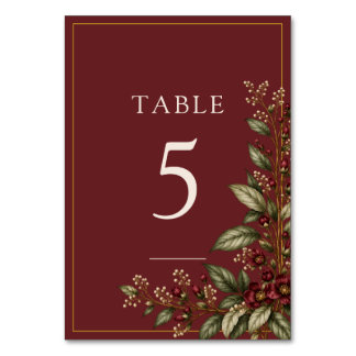Tarjeta De Mesa El Jardín de Vino