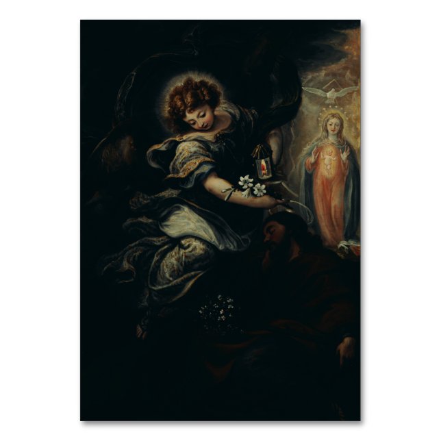 Tarjeta De Mesa El sueño de San José (Anverso)