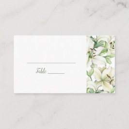 Tarjeta De Mesa Elegancia de Flor de Lirios