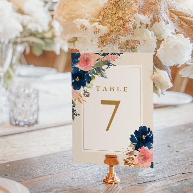 Tarjeta De Mesa Elegancia salvaje | Nu de la tabla de Bodas de Rub (Subido por el creador)
