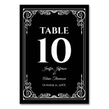 Elegant black and white Gothic Wedding