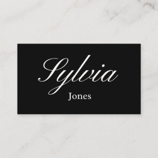 Tarjeta De Mesa Elegant black wedding place cards for dinner table