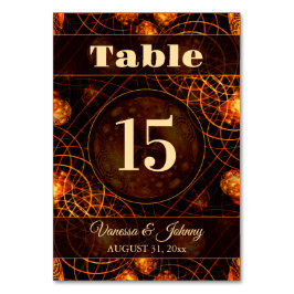 Tarjeta De Mesa Elegant Classic Boho Modern Gold #901 Wedding