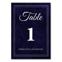 Elegant Classic Navy Blue Wedding