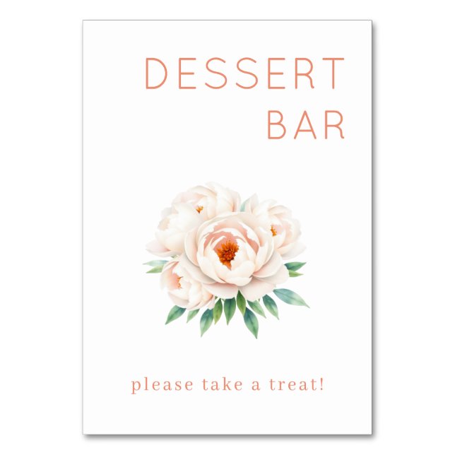 Tarjeta De Mesa Elegant Dessert Bar Invitation (Anverso)