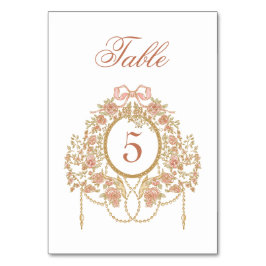 Tarjeta De Mesa Elegant Frame Table Number