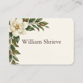 Tarjeta De Mesa Elegant Ivory Magnolia Wedding