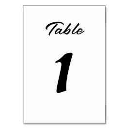 Tarjeta De Mesa Elegant Minimal Modern Simple Chic Table Card