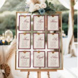 Tarjeta De Mesa Elegant Monogram Deep red Table Seating Chart<br><div class="desc">Elegant Monogram Deep red Table Seating Chart Table Number
Matching items available.</div>