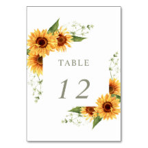 Elegant Sunflowers Garden Floral Wedding