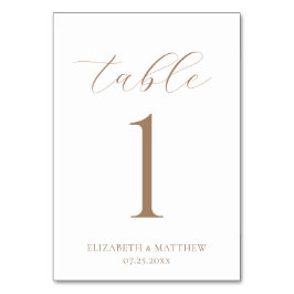 Tarjeta De Mesa Elegant Wedding