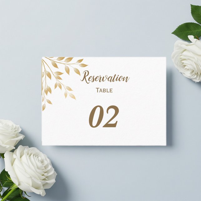 Tarjeta De Mesa Elegant  wedding placeholder (Subido por el creador)