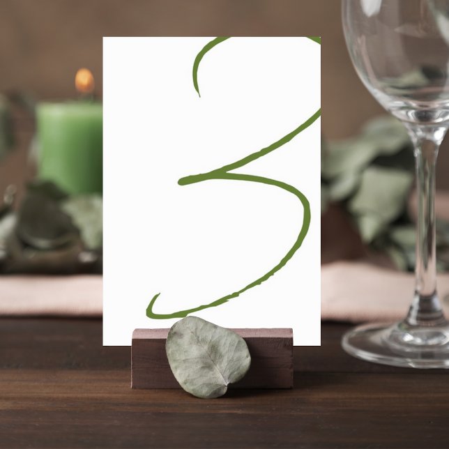 Tarjeta De Mesa Elegant Wedding Table Number Card (Subido por el creador)