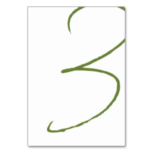 Tarjeta De Mesa Elegant Wedding Table Number Card