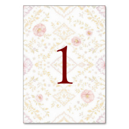 Tarjeta De Mesa Elegant weeding table number