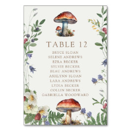 Tarjeta De Mesa Elegant Woodland | Forest Wedding