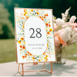 Tarjeta De Mesa Elegante acuarela Boda de flores silvestres<br><div class="desc">Para una mayor personalización, haga clic en "Personalizar esta plantilla" y, a continuación, en "Editar usando la herramienta de diseño". Estiloso editable fácil de usar plantillas de boda, más artículos disponibles en la tienda (invitaciones, rsvp, tarjetas de agradecimiento, papel y decoración). Si necesita ayuda o elementos coincidentes, por favor contáctame....</div>