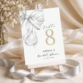 Tarjeta De Mesa Elegante, atando el nudo fiesta de regalos de boda