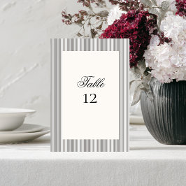 Tarjeta De Mesa Elegante Boda clásico formal