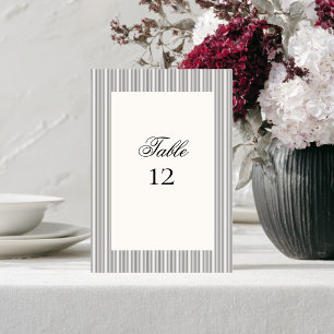 Tarjeta De Mesa Elegante Boda clásico formal