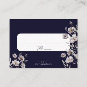 Tarjeta De Mesa Elegante boda color de agua marina oscuro gracias