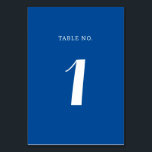 Tarjeta De Mesa Elegante Boda de escritura azul mediterráneo sólid<br><div class="desc">Guíe a sus huéspedes a sus mesas sin esfuerzo con estas elegantes tarjetas de mesa de Boda de Sólido guión azul mediterráneo. La carta minimalista se presta a una sofisticada diversión en el magnífico color del mar Egeo. Perfecto para bodas de destino costero en la costa de Amalfi, Italia o...</div>